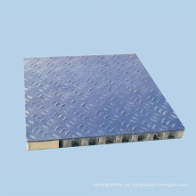 Paneles de panal de aluminio antideslizante para pisos